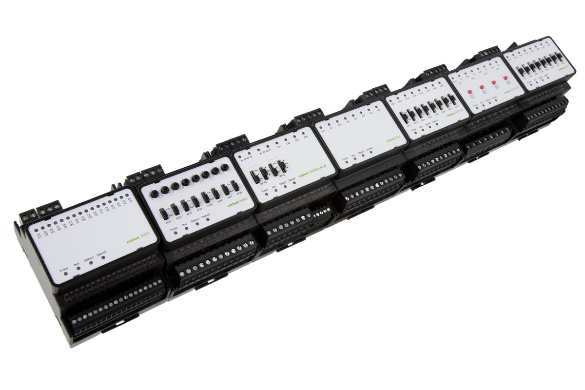 ROMOD-4DO-R Module Modbus à 4 sorties digitales, avec commande manuelle