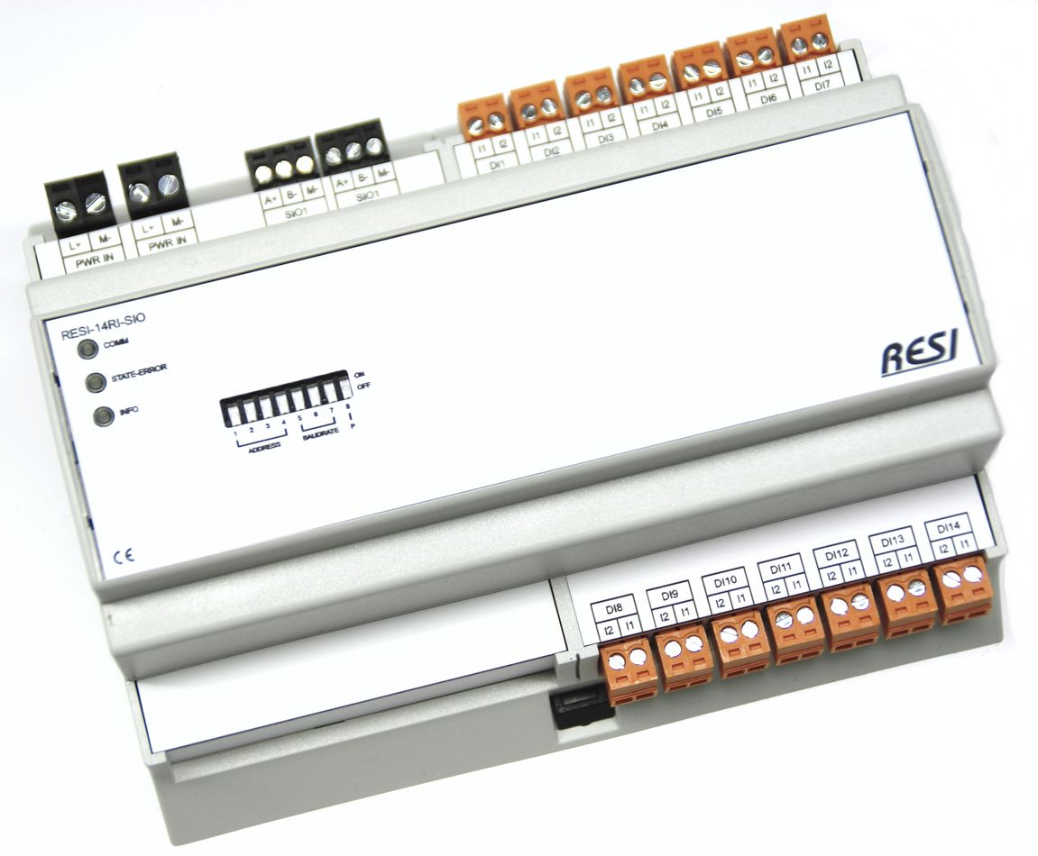 14RI-SIO Module Modbus ou ASCII à 14 entrées digitales