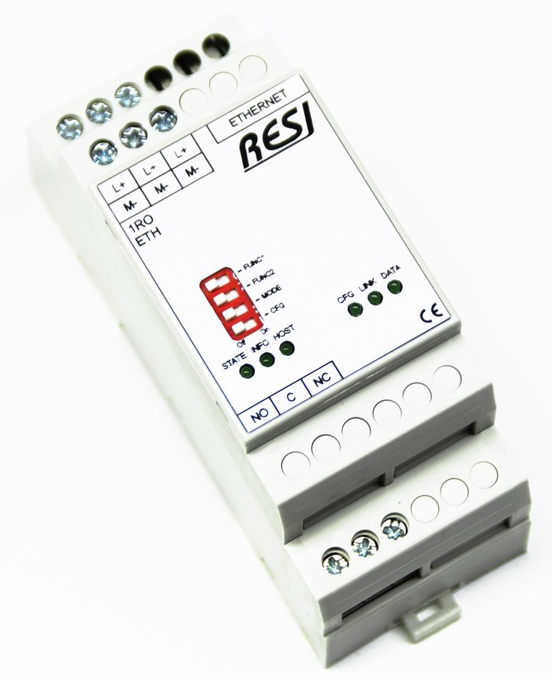 1RO-ETH Module Modbus TCP/IP (Ethernet) à 1 sortie par relais inverseur