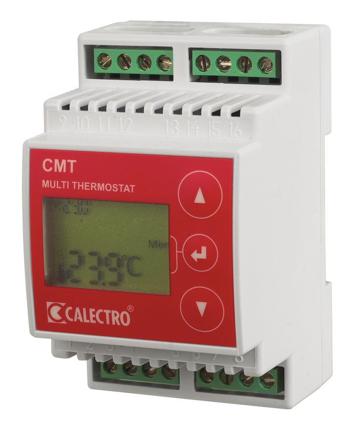 CA-CMT-24-230V Thermostat avec 11 fonctions intégrées sélectionnables, pour rail DIN