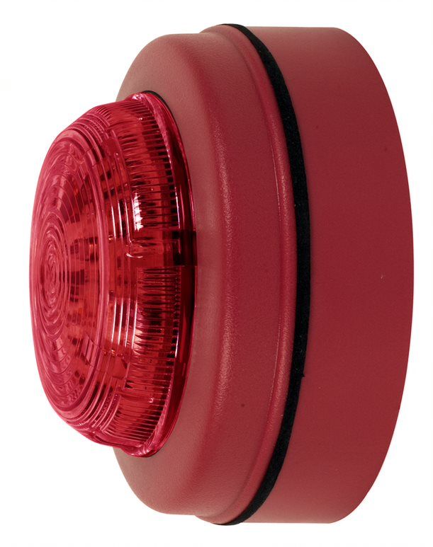 CA-SOL-RL-R-S Avertisseur lumineux, boitier rouge, voyant clignotant couleur rouge
