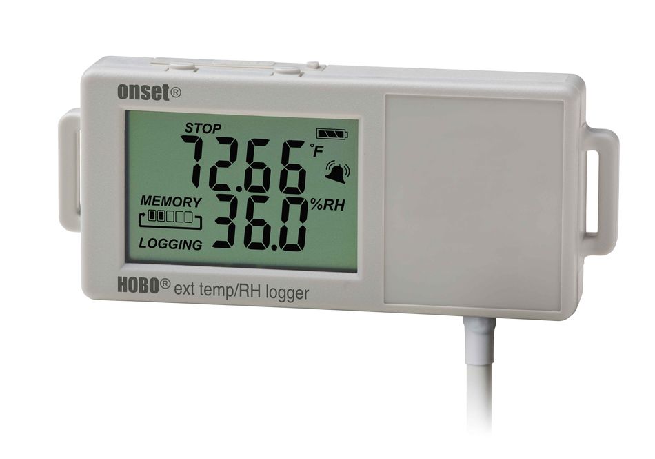 UX100-023 Enregistreur mobile de données de température et d'humidité avec sonde déporté, avec affichage 