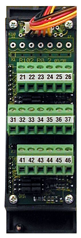RSL3034 Module avec 1 commutateur 4 positions (en partie basse) et 6 LED (3 en partie basse et 3 en partie haute)