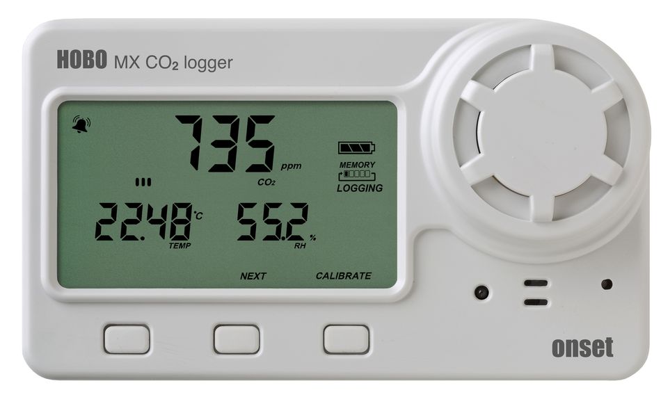 MX1102 Enregistreur de température, d'humidité et CO2 avec afficheur et bluetooth