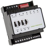 Module Modbus à 4 entrées digitales et 4 sorties relais, avec commande manuelle